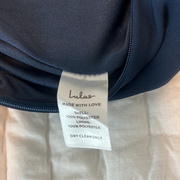 NWT Lulus Thoughts of Hue Navy Blue Surplice Maxi Dress XS - Picture 11 of 17